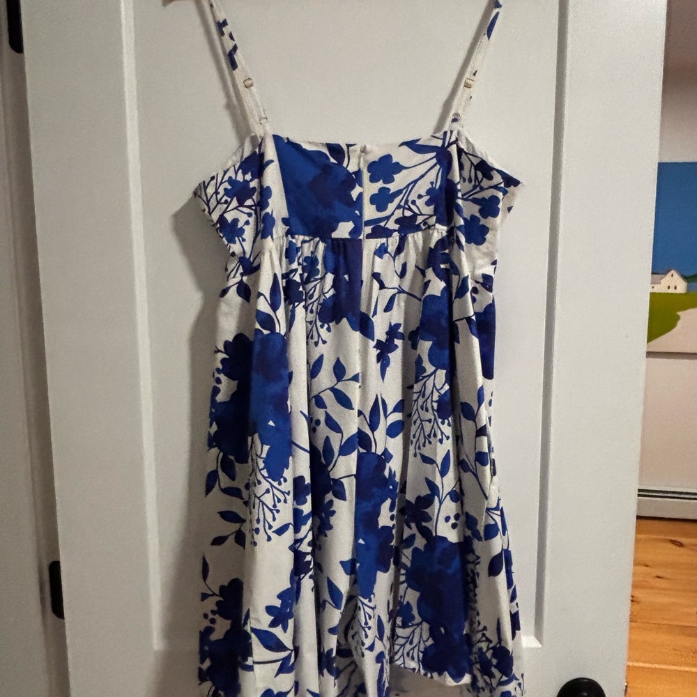 Anthropologie Blue and White Floral Jumpsuit - Picture 8 of 11